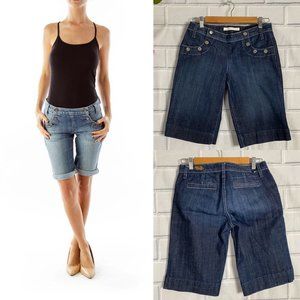 Freedom of Choice Dark Blue Denim Bermuda Jorts